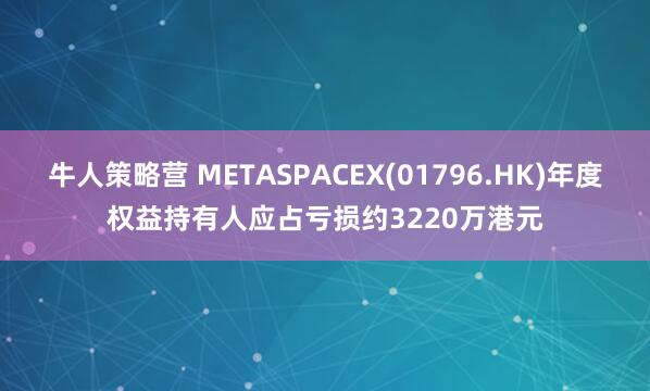 牛人策略营 METASPACEX(01796.HK)年度权益持有人应占亏损约3220万港元